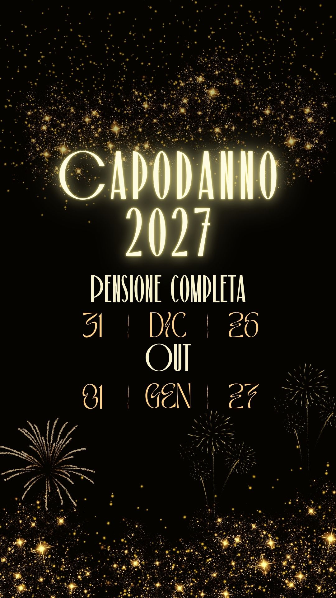 In attesa del 2027! Pacchetto Capodanno.